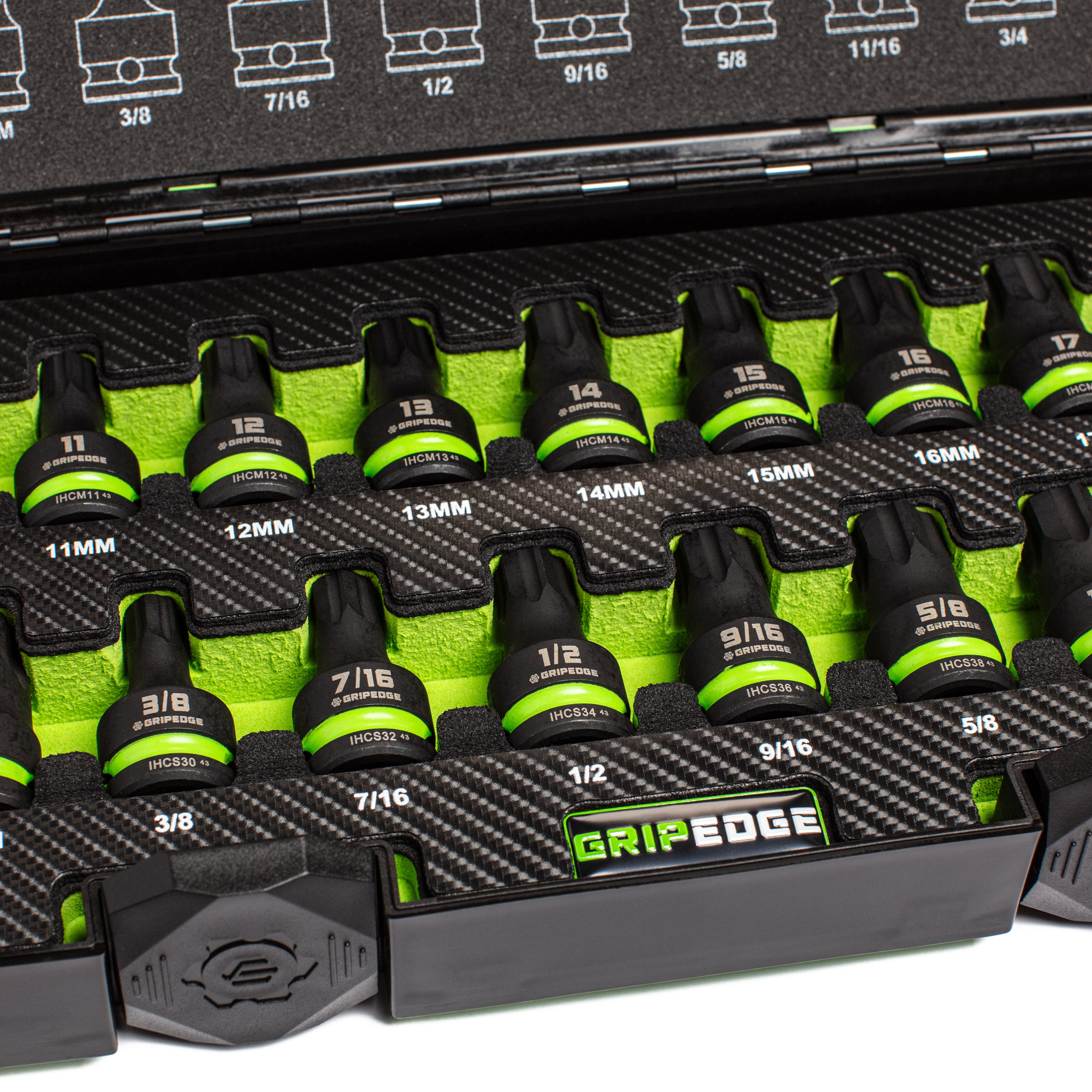 Master RPT 1/2" Drive Impact Hex set - 17-PC - Image 4