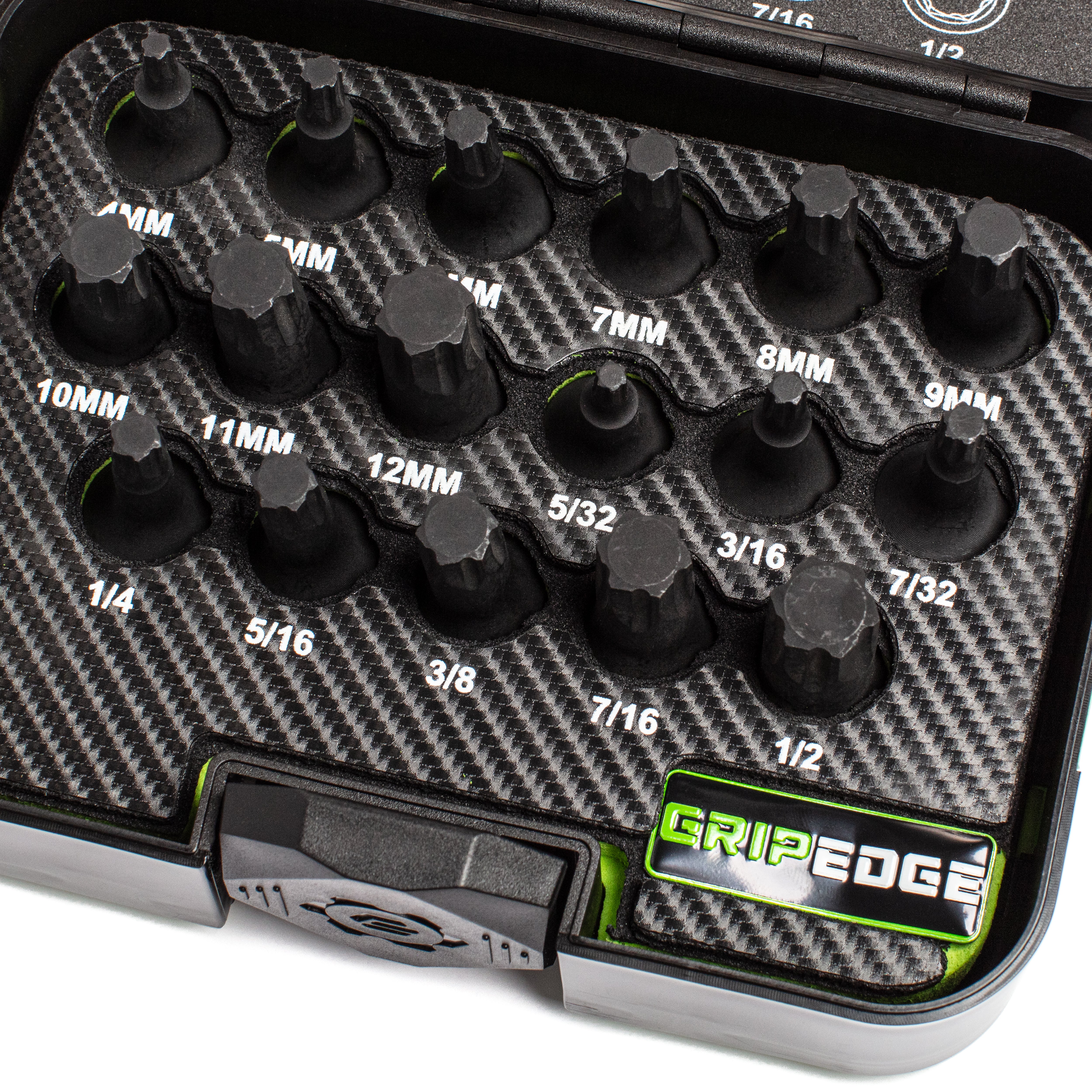 GripEdge | 17-PC RPT 3/8'' Drive Standard Metric & SAE Impact Hex Driver Set - Image 4