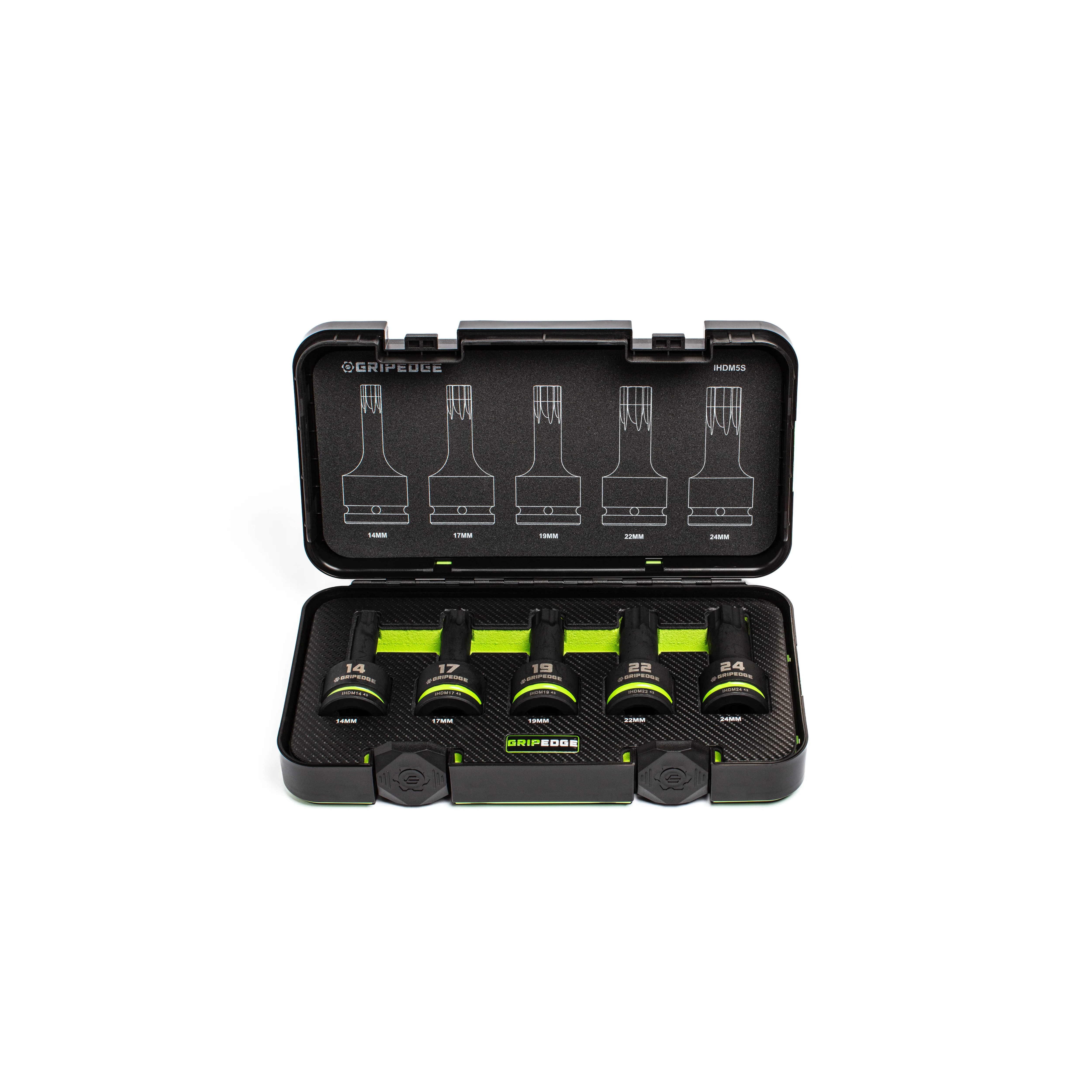 5-PC - Impact Metric RPT Hex Bit Socket - 3/4" Drive