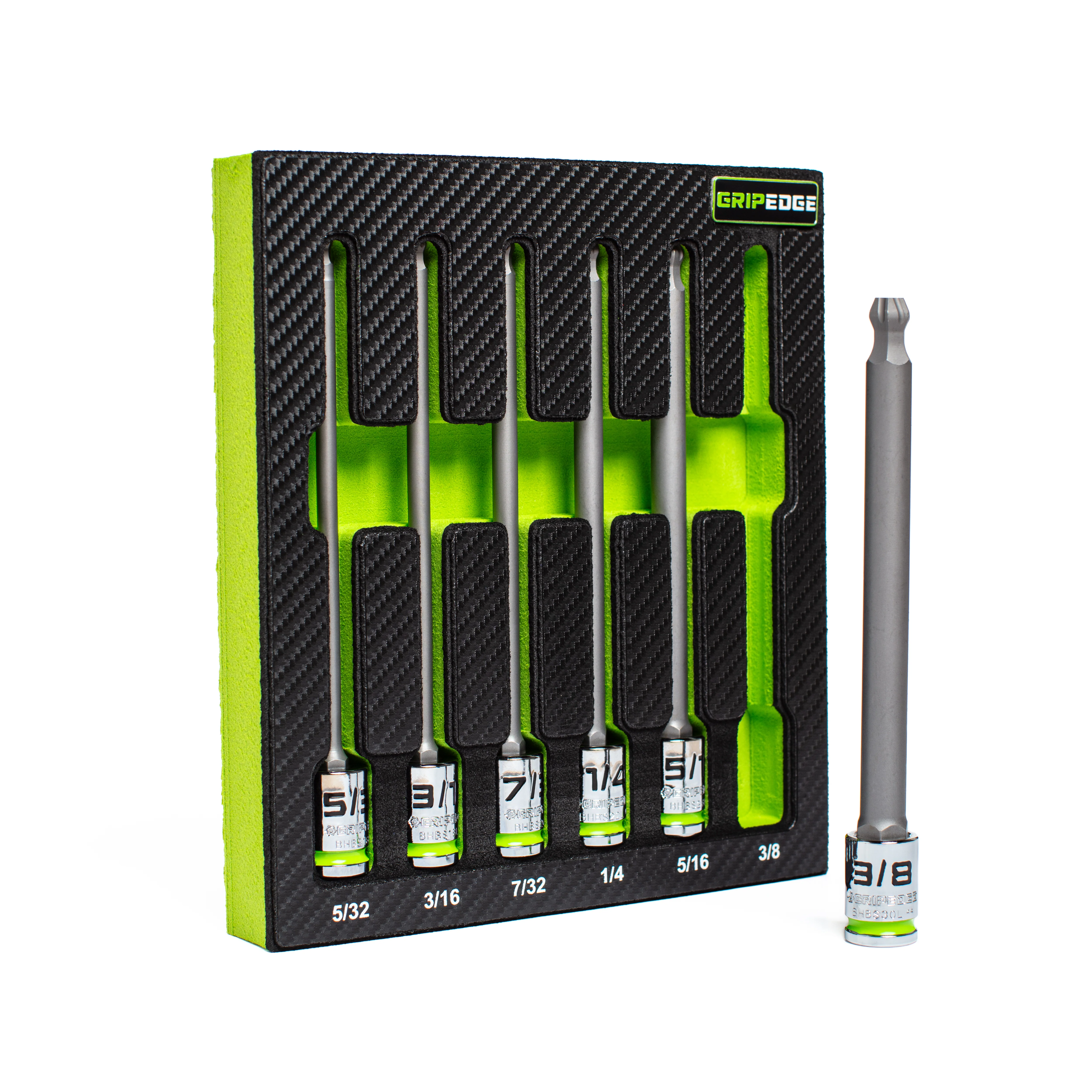 6-PC RPT 3/8'' Drive Long SAE Ball Hex Driver Set - Image 3