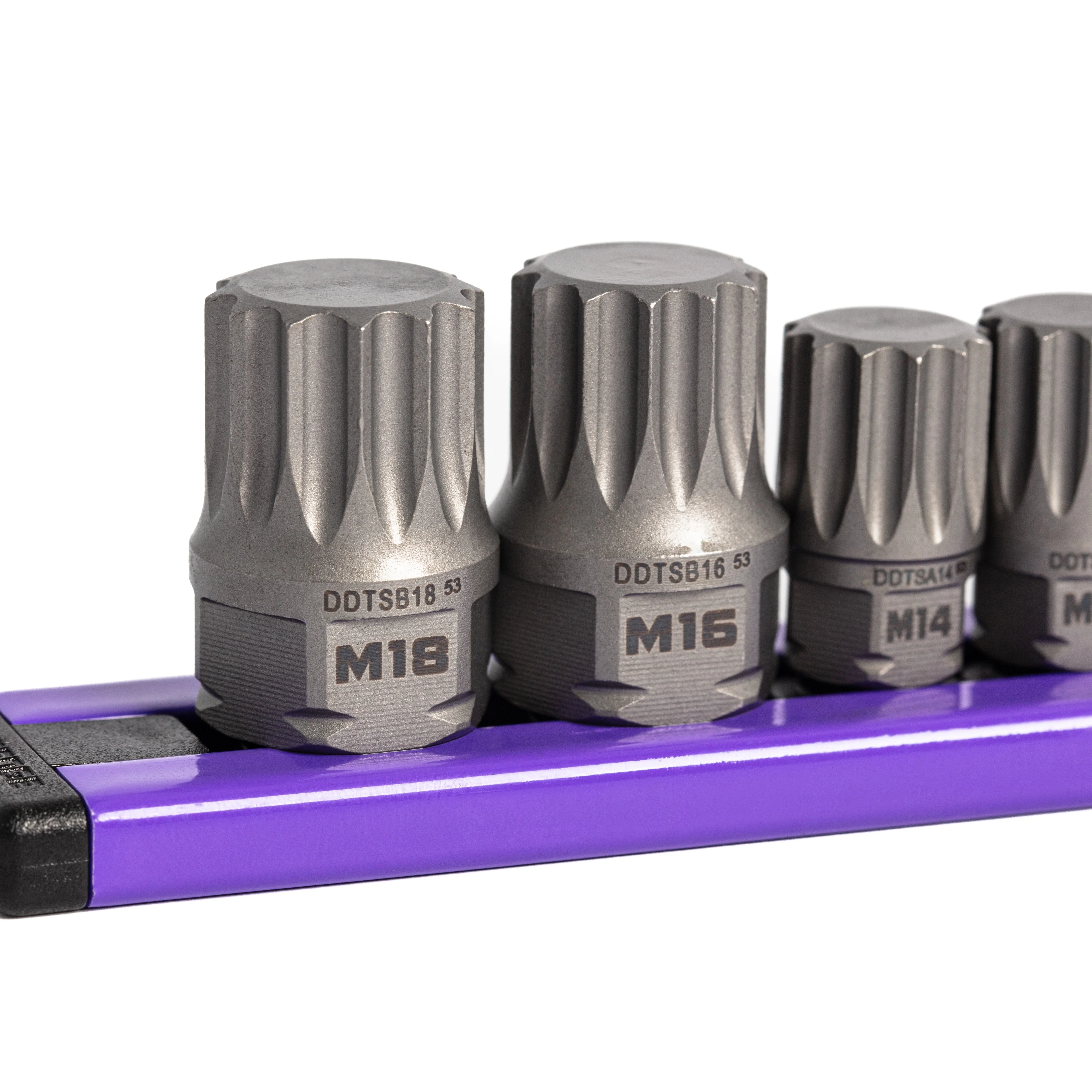 GripEdge | 12-PC 1/4 & 3/8 Drive Low Profile Triple Square Dual Action Driver Bit Set - Image 4