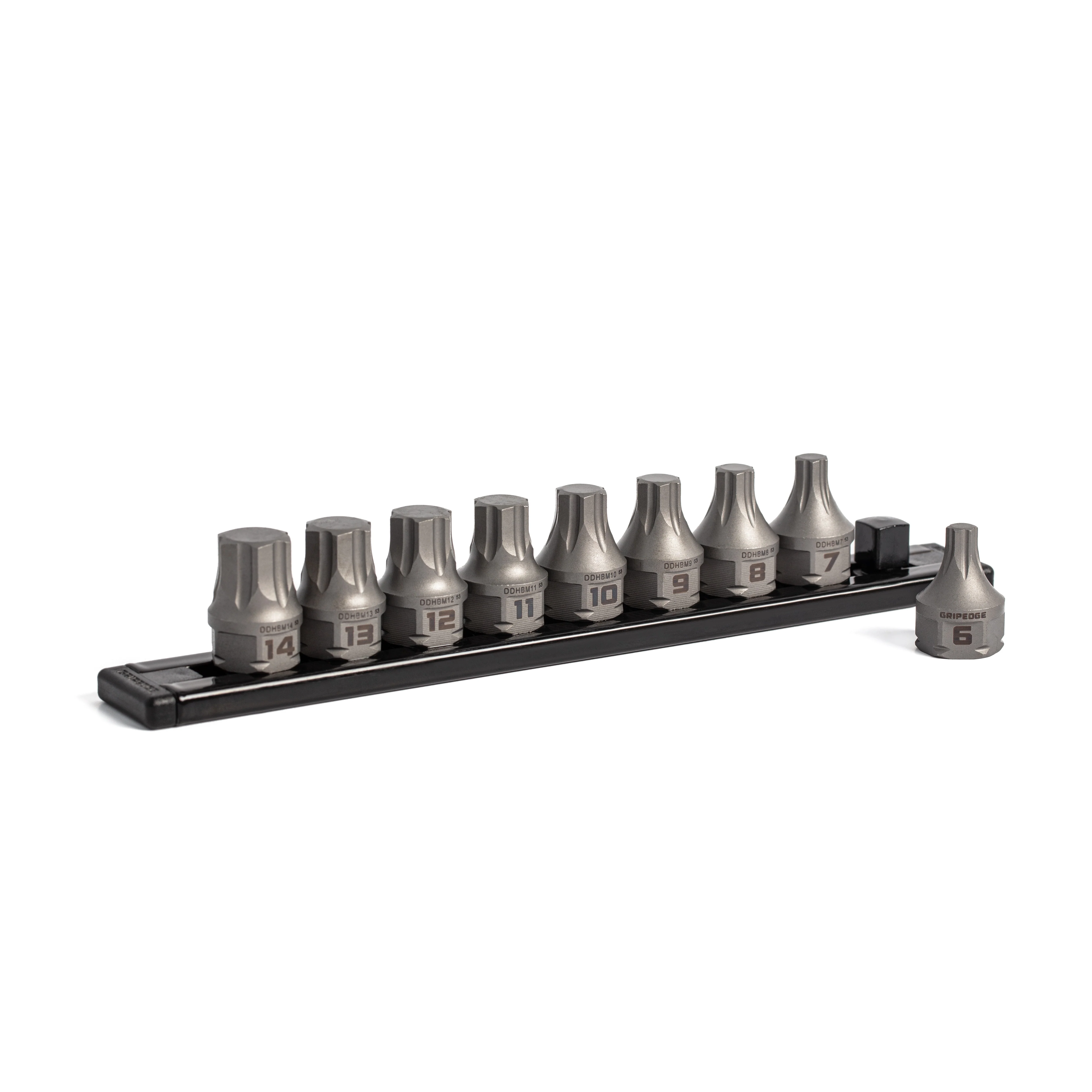 GripEdge | 9-PC RPT 3/8'' Drive Low Profile Metric Hex Dual Action Driver Bit Set - Image 3
