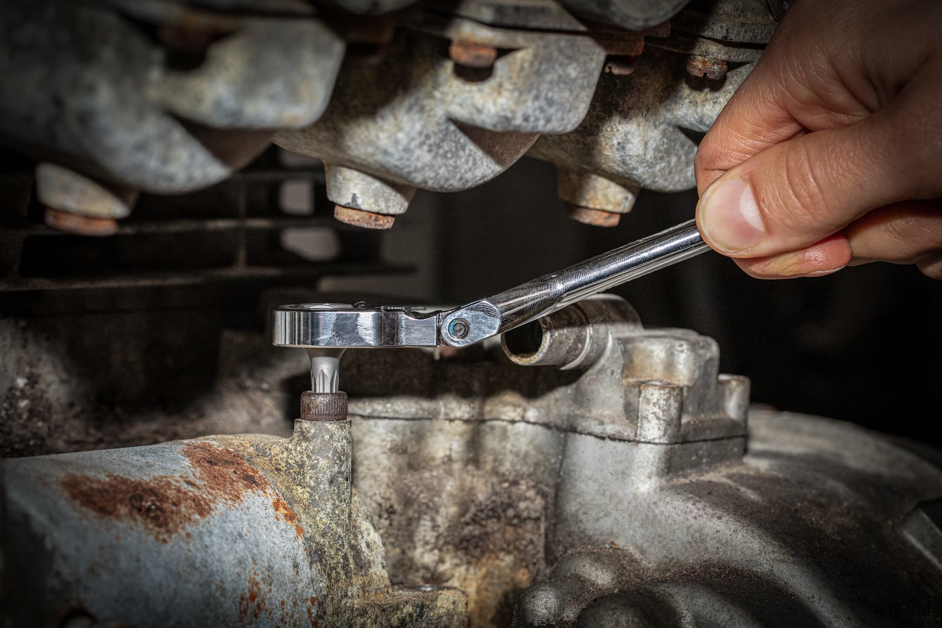 GripEdge | 1/4" Drive Standard Flex Head 7/16 Hex Low Profile Dual Action Driver Ratchet - Image 5