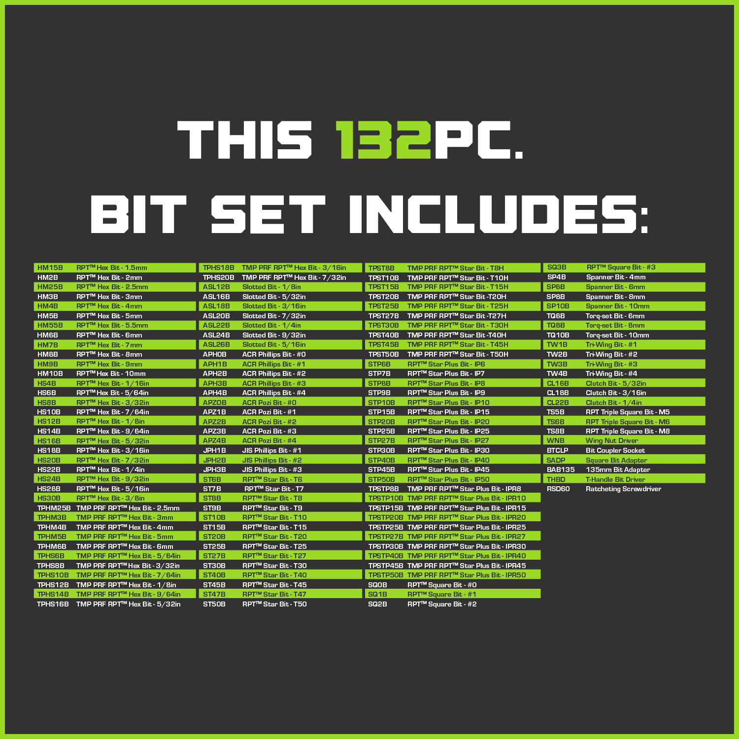 132-PC RPT Multi-Bit Driver Set - Image 9
